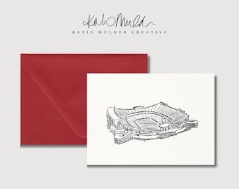 Arrowhead Notecards | Kansas City Chiefs Stationery Set