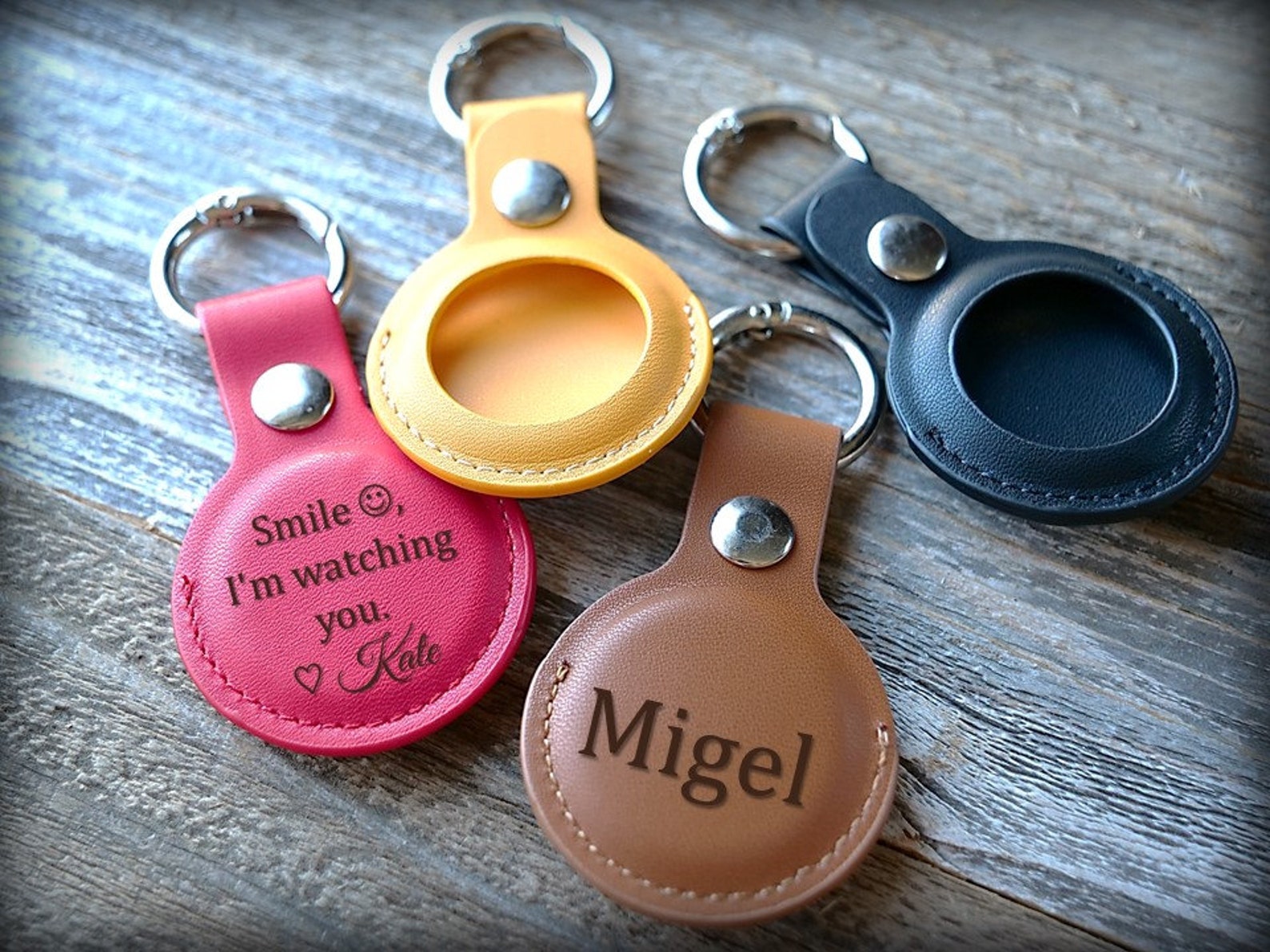 Air Tag Holder Personalized Air Tag Keychain Gift for Etsy