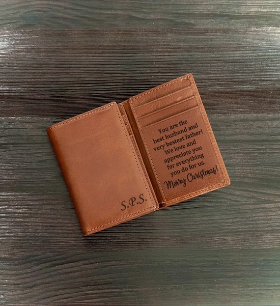  Valentines Day Gifts for Men, To My Husband Gifts, Anniversary,  Birthday Gifts for Husband from Wife, Leather Mens Wallet, Unique Gifts for  Him, Romantic Gifts for Him, RFID Bifold Wallet for