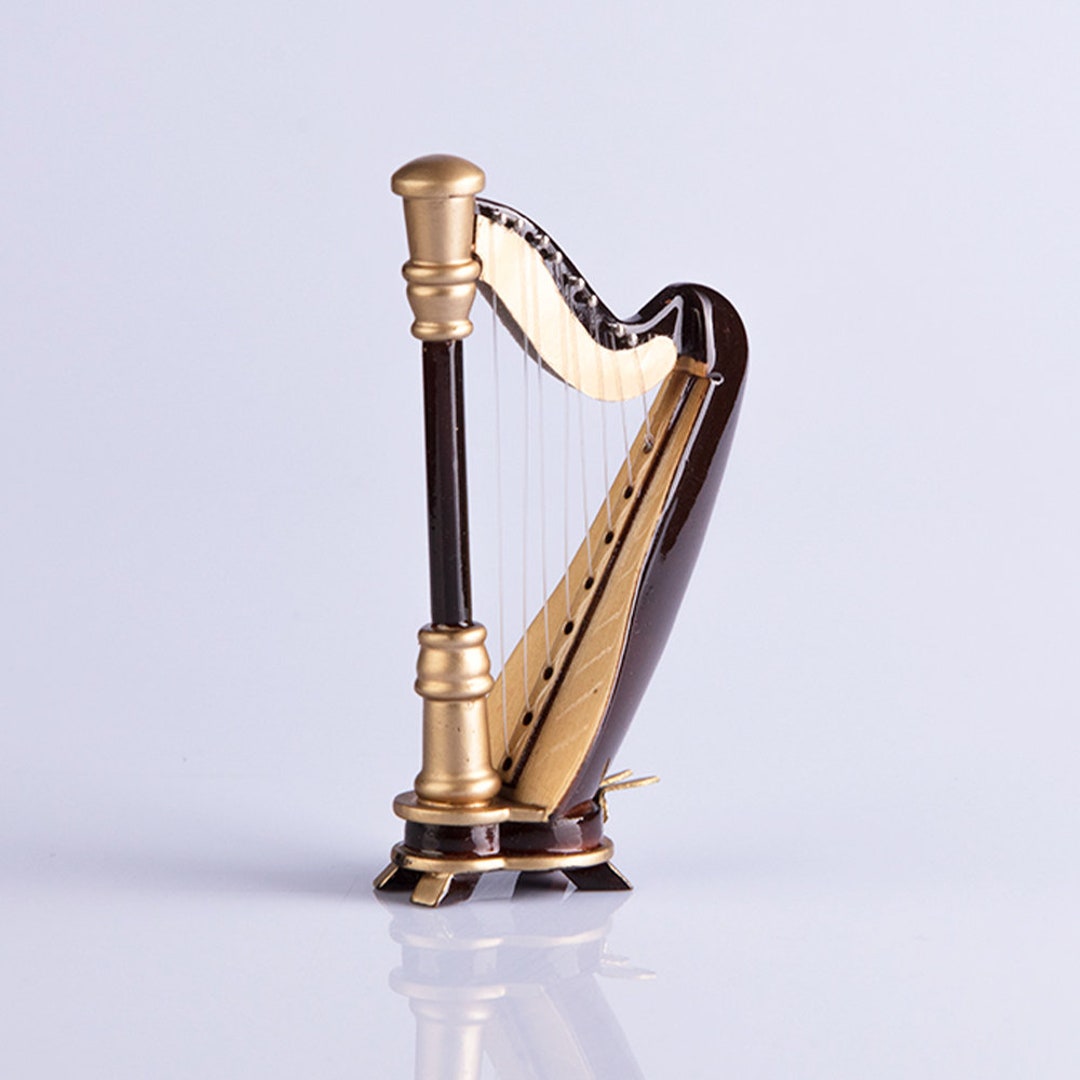 Miniature Instrument Acoustic Harp Folk Music Instrument Etsy