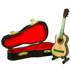 Mini replica 2024 guitar with stand