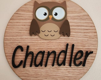 Baby Name wood sign, newborn baby, hospital sign, baby decor, 3D wood sign, baby decor, wood sign, birch wood, laser cut, baby animals