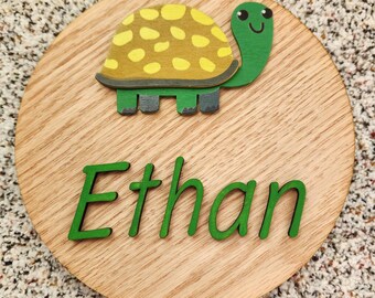 Baby Name wood sign, newborn baby, hospital sign, baby decor, 3D wood sign, baby decor, wood sign, birch wood, laser cut, baby animals
