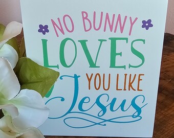 Mini signs, Easter wood decor, miniature signs, tiered tray decor, office decor, room decor, No Bunny loves you, Happy Easter, shabby chic
