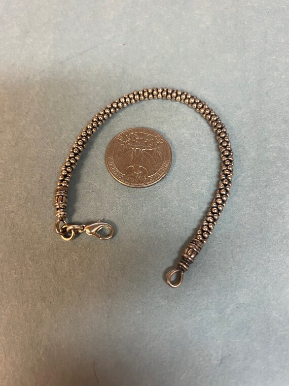 Sterling Silver Snake Chain Bracelet 15.3g - image 3