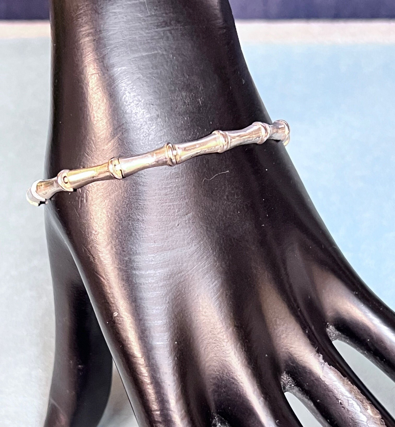 Sterling Silver Bamboo Bangle Bracelet 7.5g 7 In - Etsy Canada Sterling Silver Bamboo Bangle Bracelet 7.5g 7 In - Etsy Canada