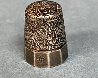 Vintage Sterling Silver Thimble 5.4g