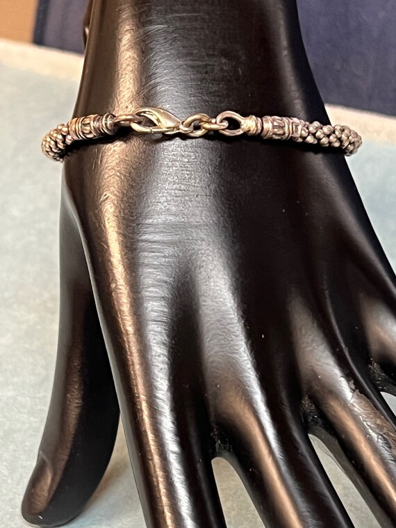 Sterling Silver Snake Chain Bracelet 15.3g - image 2
