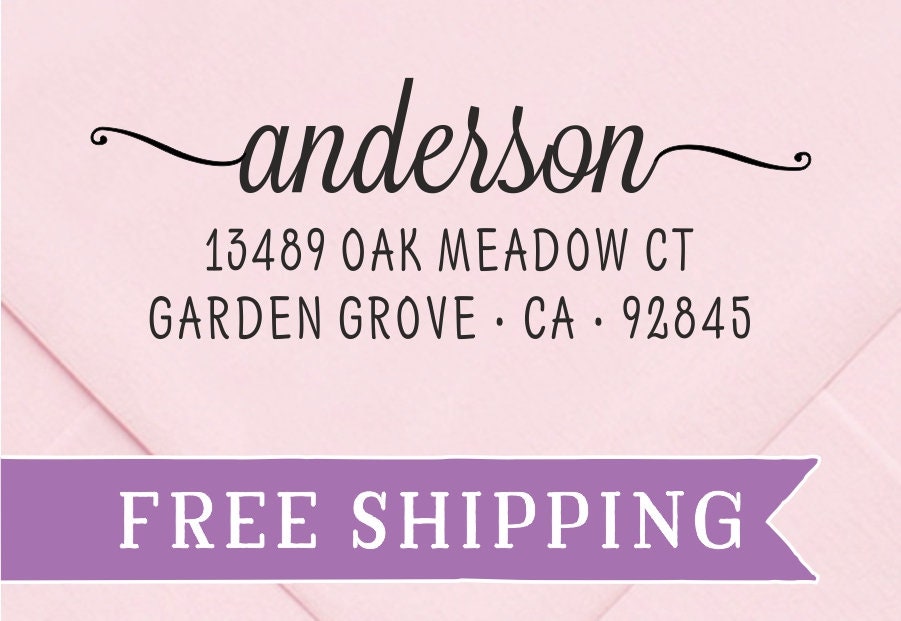 Return Address Stamp, Self Inking Address Stamp, Wedding Stamp, Calli…