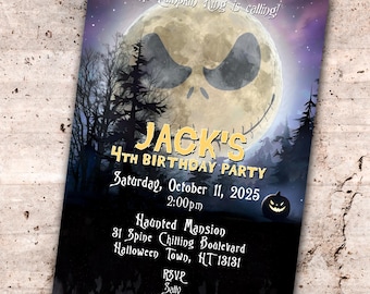 Jack Skellington Party Invitation