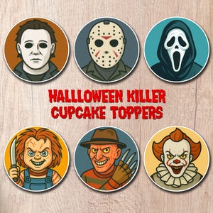HALLOWEEN KILLER Cupcake Toppers