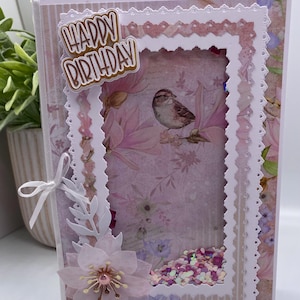 Personalised luxury boxed shaker birthday card