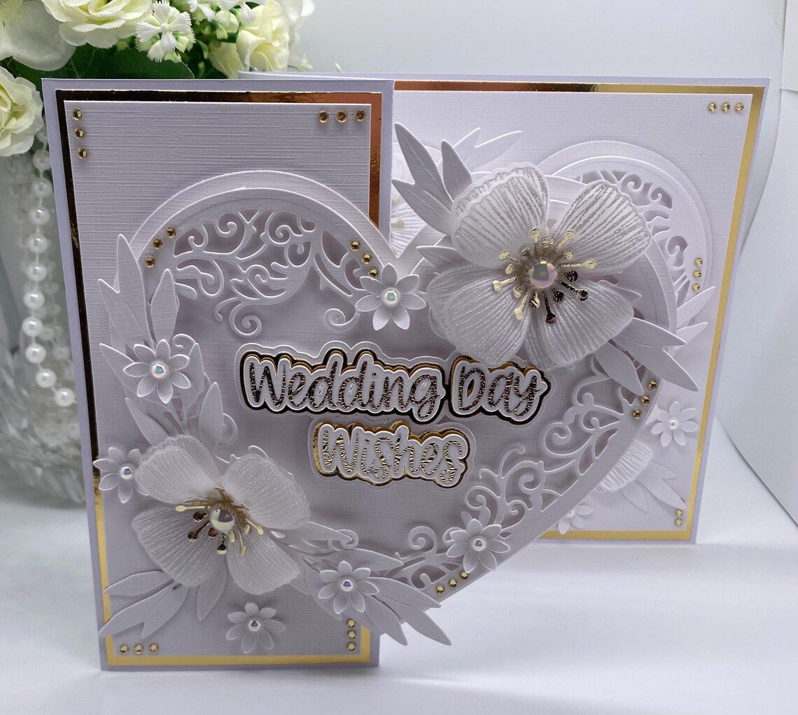 Personalised Luxury Handmade Boxed Wedding Card Etsy UK — free download