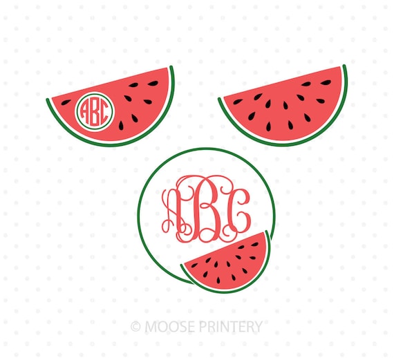 Download Watermelon SVG Watermelon Monogram frame svg files Split ...