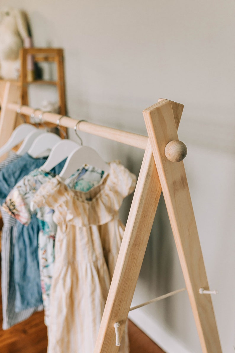 Mini Clothing Rackchildrens Clothing Rack Wooden Dress Etsy