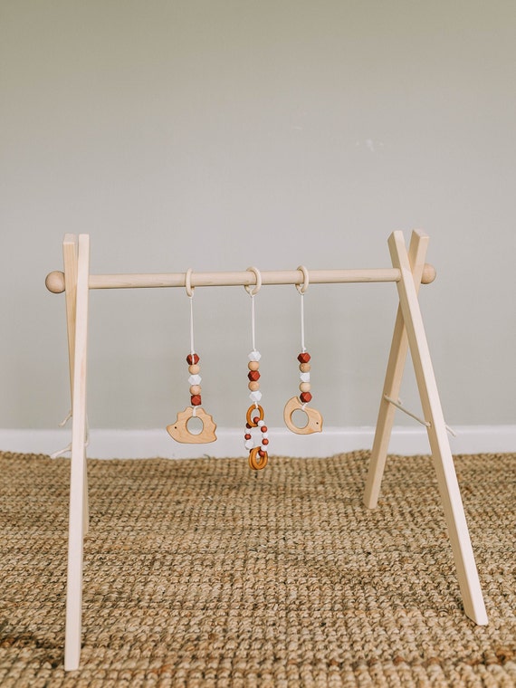 wooden baby gym montessori