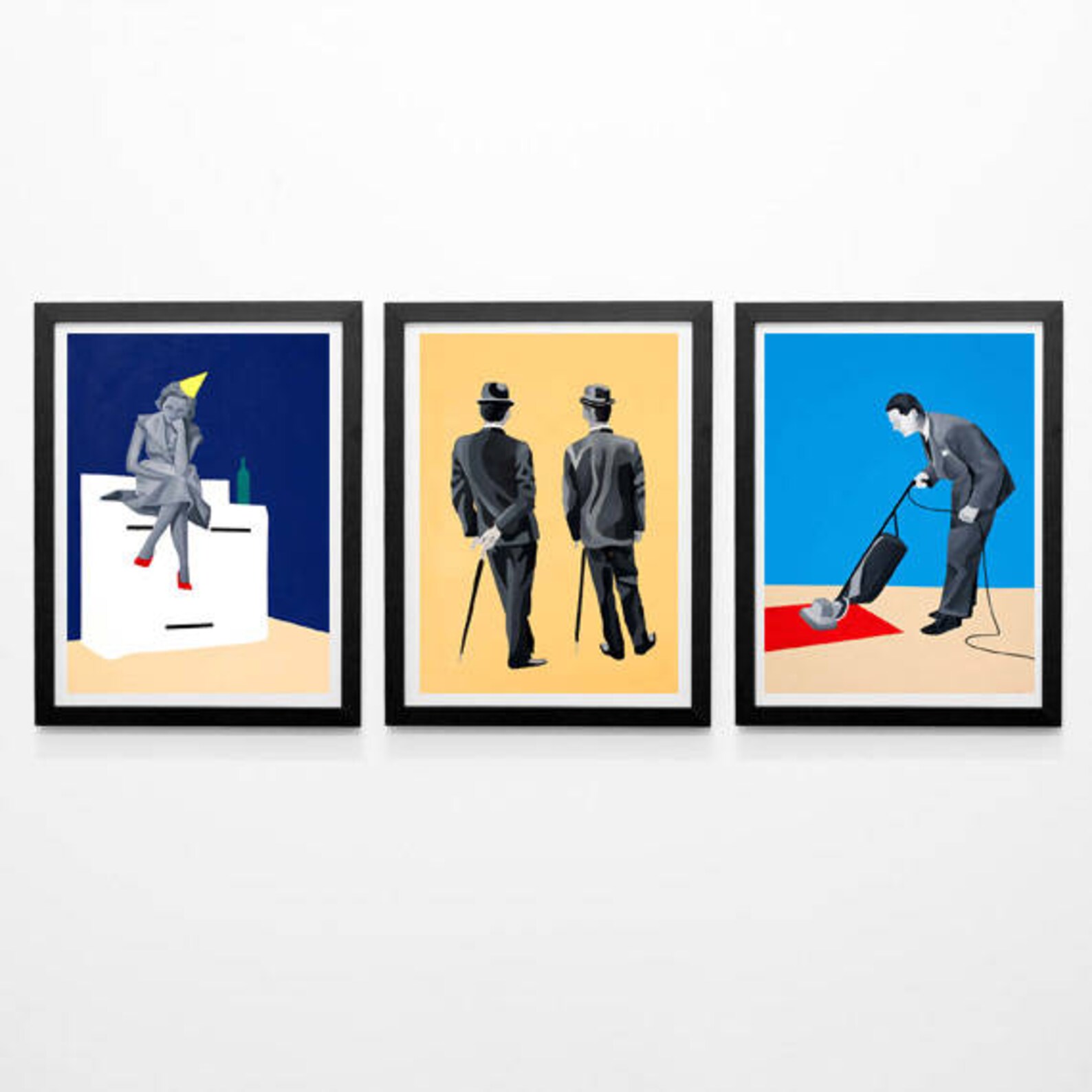 Vintage art vintage style wall art art prints set of 3 Etsy