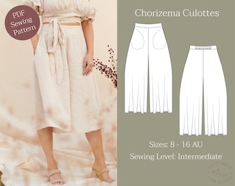 PDF Sewing Pattern Chorizema Culottes