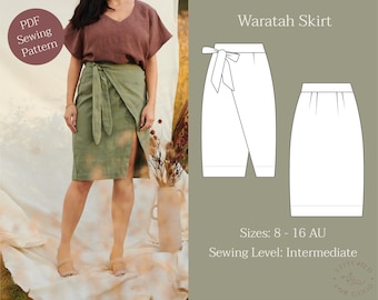 PDF Sewing Pattern Waratah Skirt