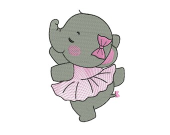 Elephant embroidery design , Machine Embroidery Designs,Girl Applique, Embroidery Instant Download machine embroidery designs