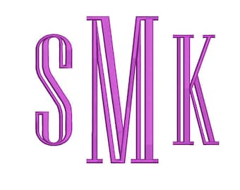 Niager Engraved Embroidery Font 7 Size Font Machine Embroidery Font Instant Download 9 Formats Embroidery Pattern PES and BX
