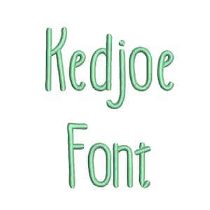 Kedjoe Embroidery Font 5 Size  Font Machine Embroidery Font Instant Download 9 Formats Embroidery Pattern PES and BX