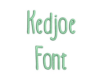 Kedjoe Embroidery Font 5 Size  Font Machine Embroidery Font Instant Download 9 Formats Embroidery Pattern PES and BX