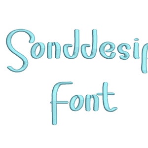 Sonddesip Embroidery Font 5 Size  Font Machine Embroidery Font Instant Download 9 Formats Embroidery Pattern PES and BX