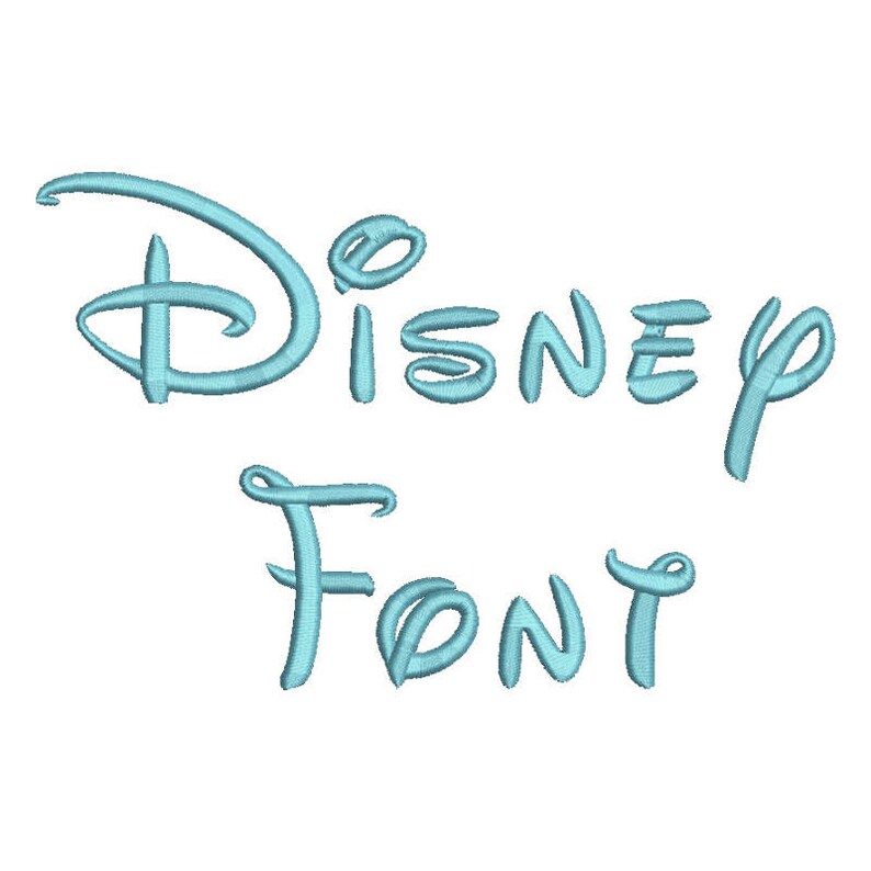 Disney Embroidery Font 5 Size Font Machine Embroidery Font Etsy