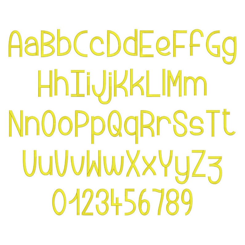 Peanut Butter Cookie Embroidery Font 5 Size Font Machine Etsy