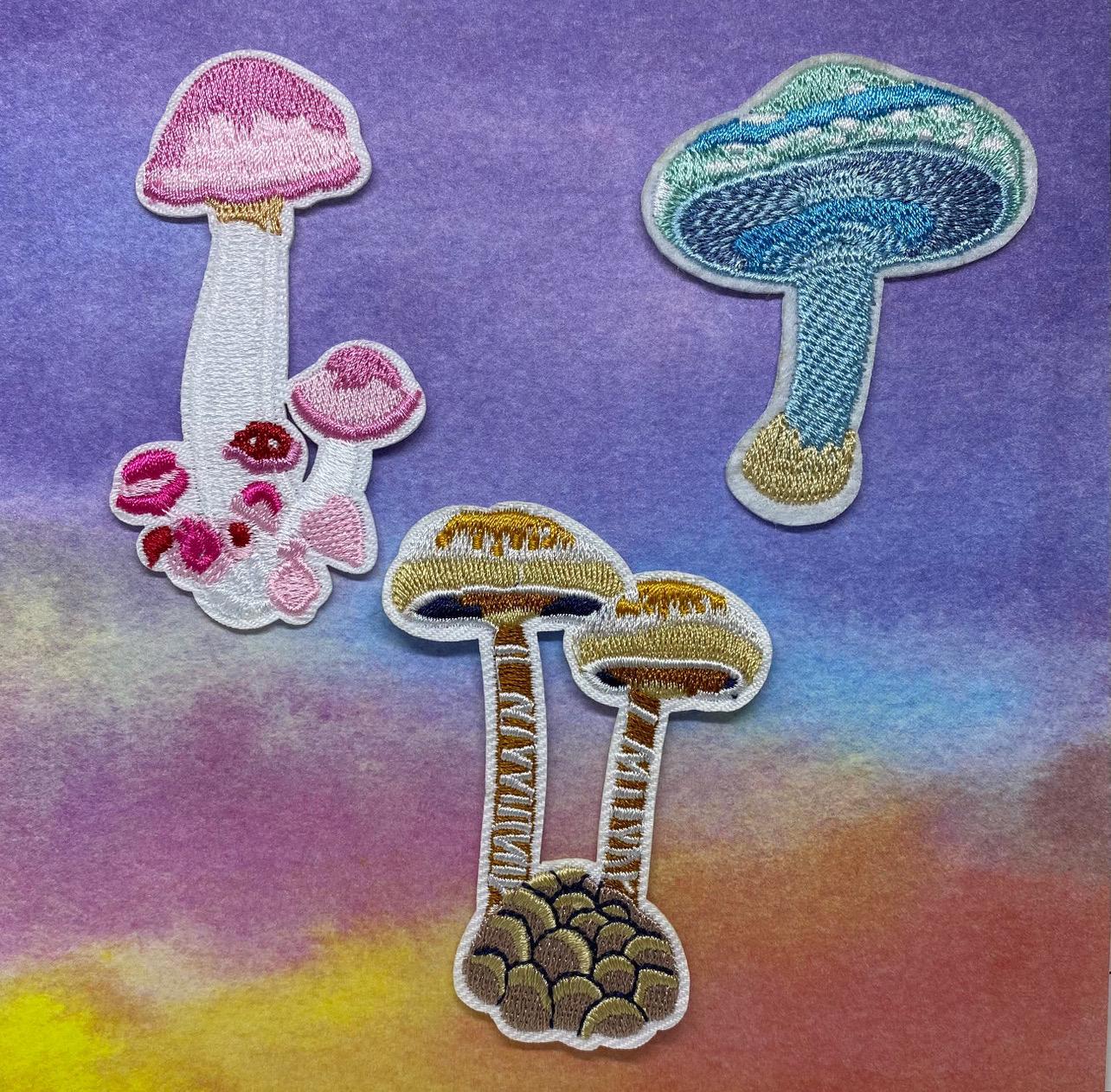 Mushroom Fungi Patches Patch Set - Etsy