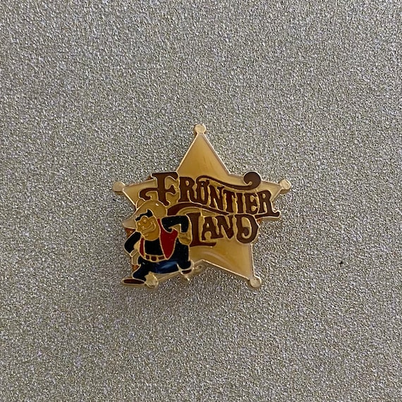 Vintage Disneyland Frontier Land Lapel Pin 1980s - image 1