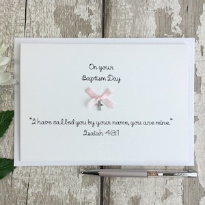 Carte de baptême pour filles