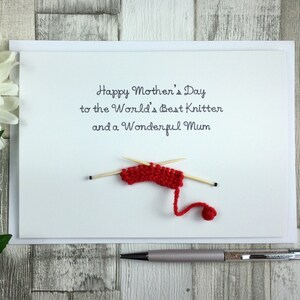 Knitted Mother's Day Card