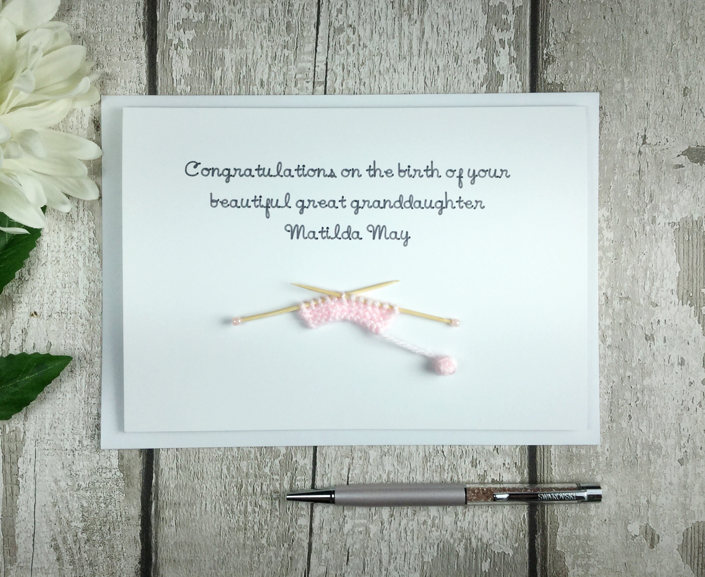 New Great Granddaughter Card - Etsy