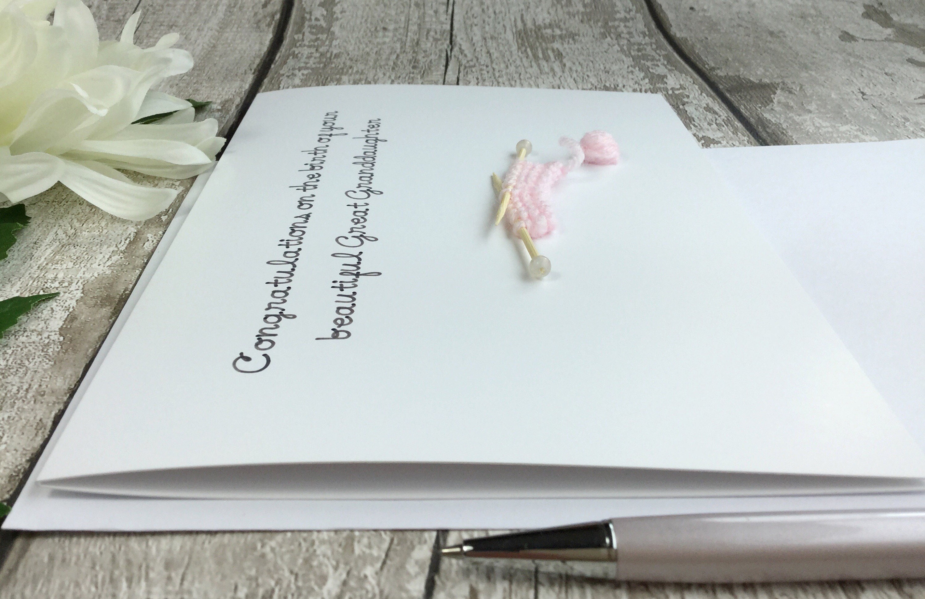 New Great Granddaughter Card - Etsy