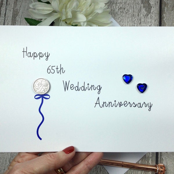 65th Wedding Anniversary Card