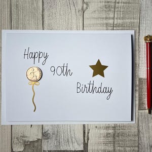 90th Birthday Card