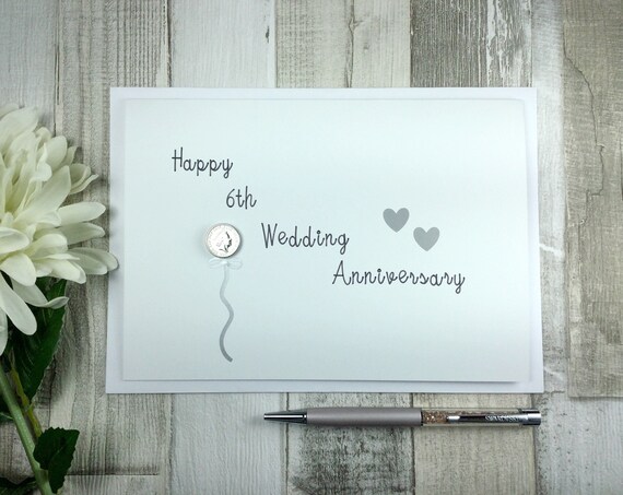 6th Anniversary Card | Etsy