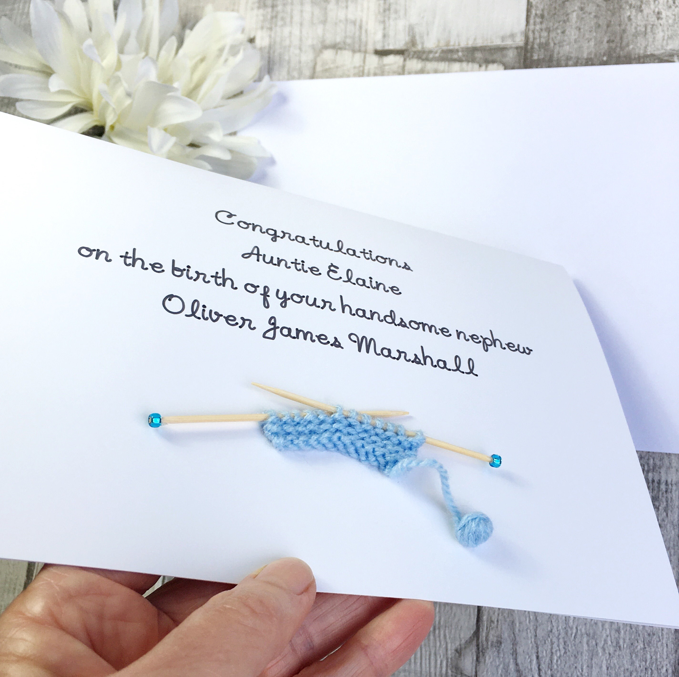 New Baby Nephew Card Etsy UK