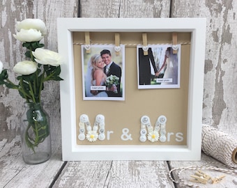 Mr and Mrs Wedding Photo Gift Frame
