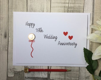 18th Anniversary Card