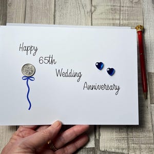 65th Wedding Anniversary Card