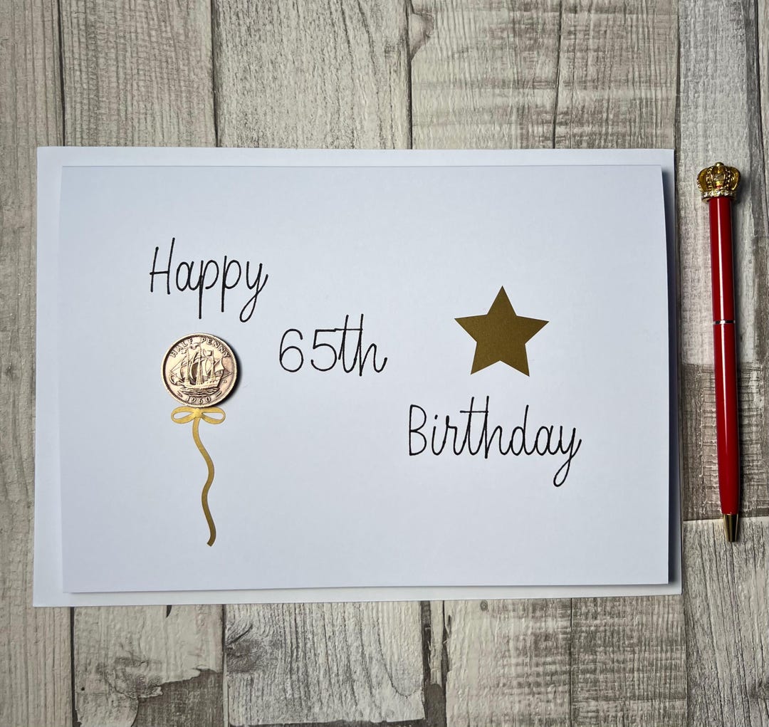 65th Birthday Card - Etsy