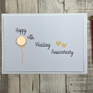 Carte 4e anniversaire