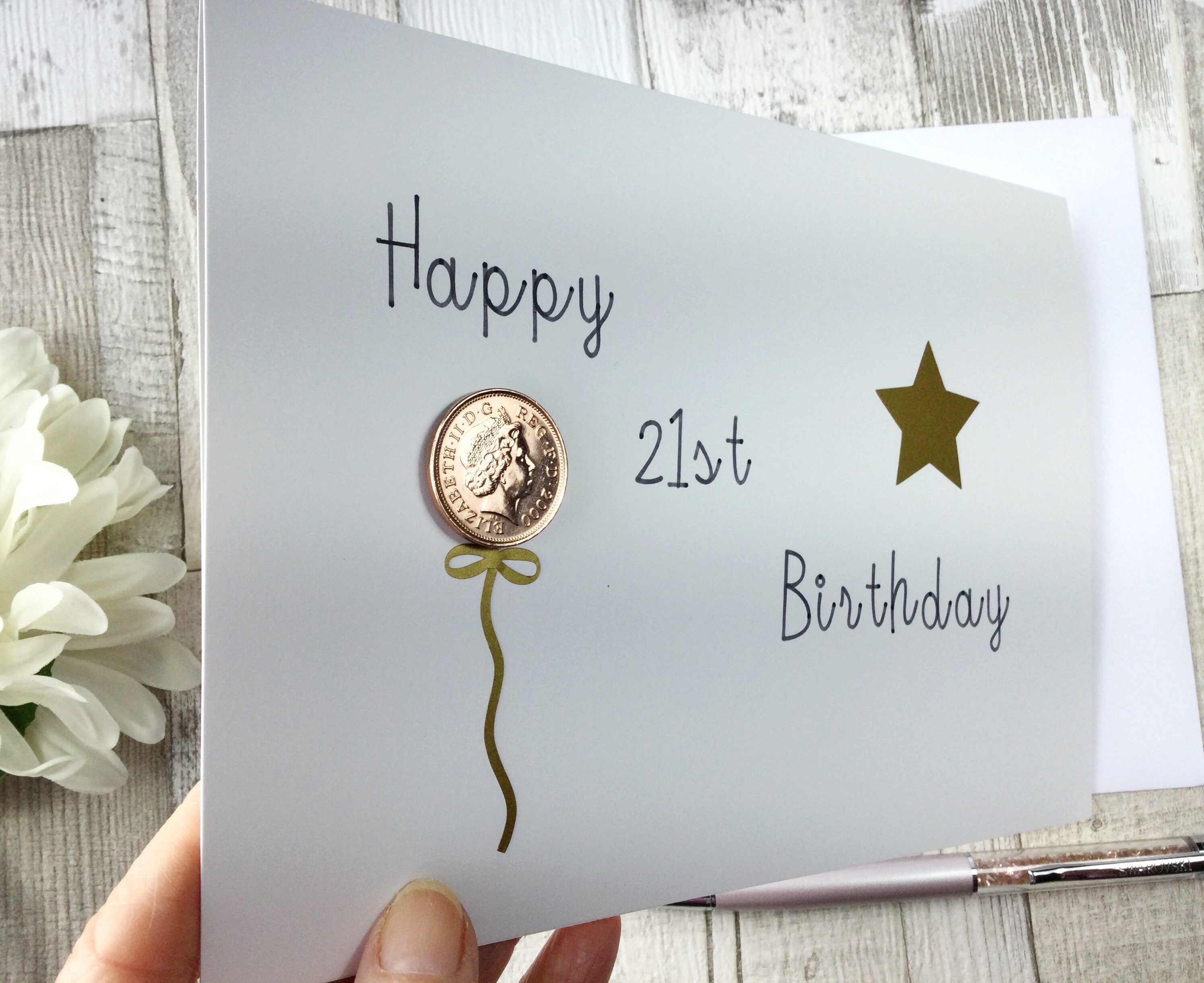 21st birthday card etsy