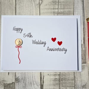 54th Anniversary Card