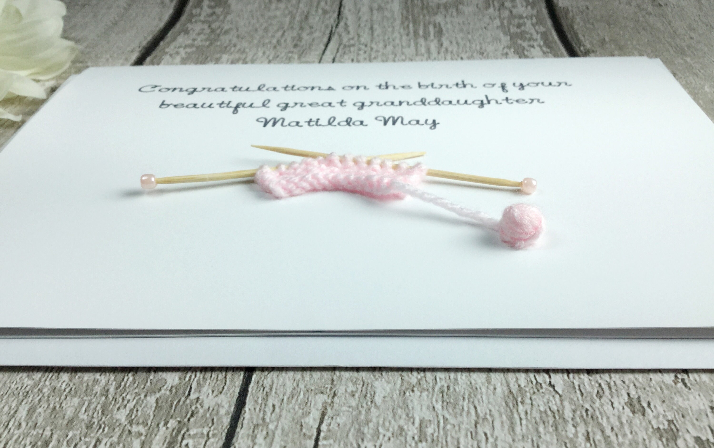 New Great Granddaughter Card - Etsy