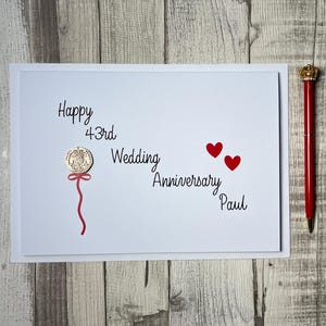 Carte 43e anniversaire