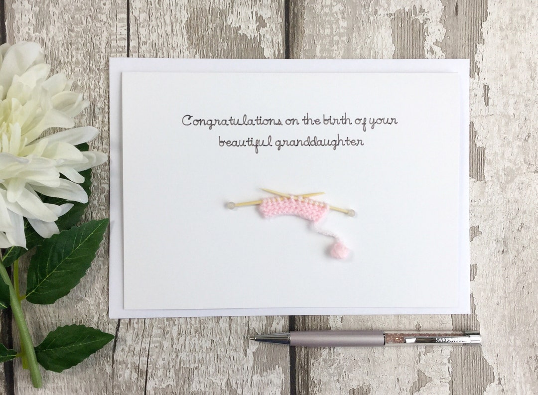 New Granddaughter Card - Etsy